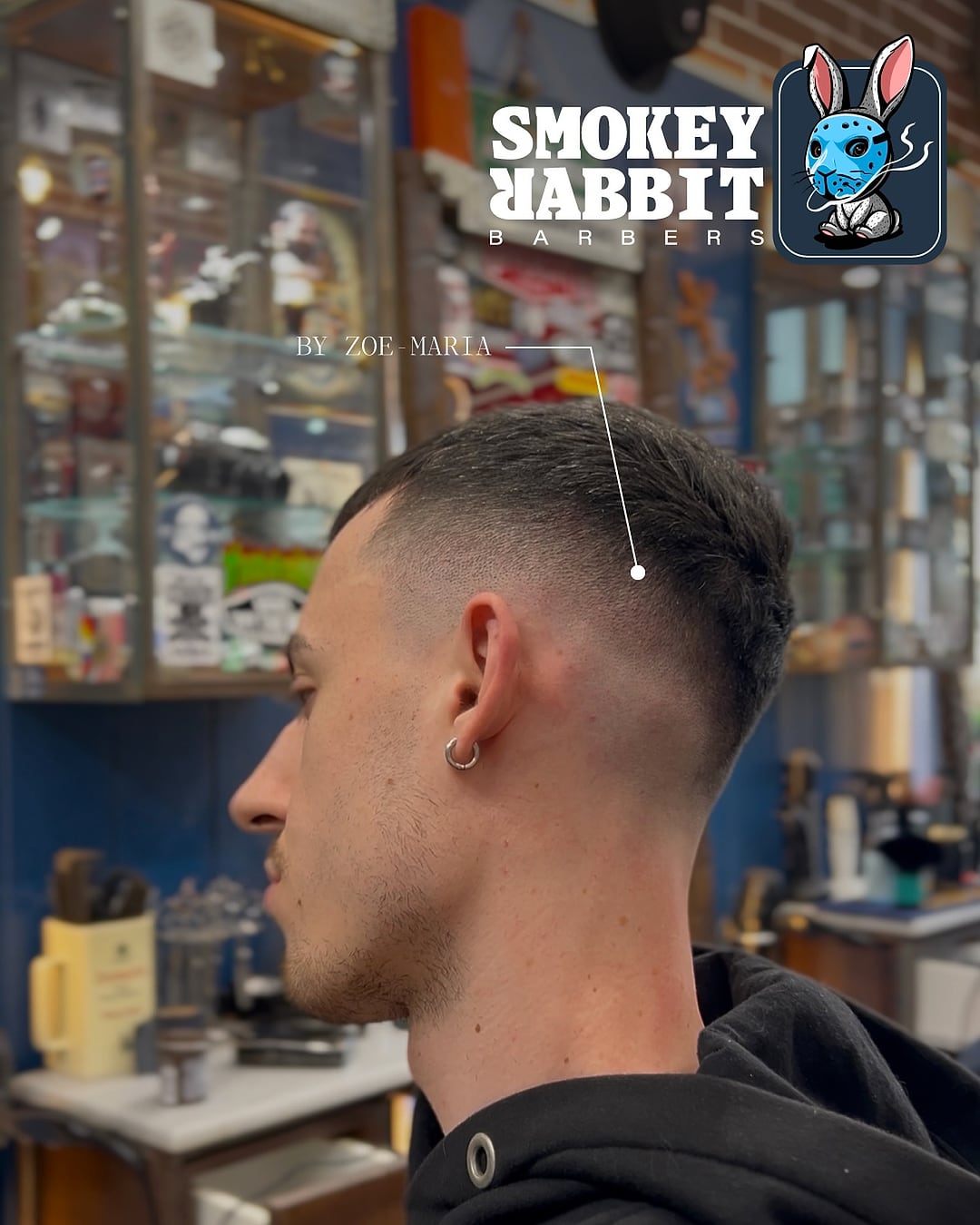 Taper fade by Zoe Maria at Smokey Rabbit